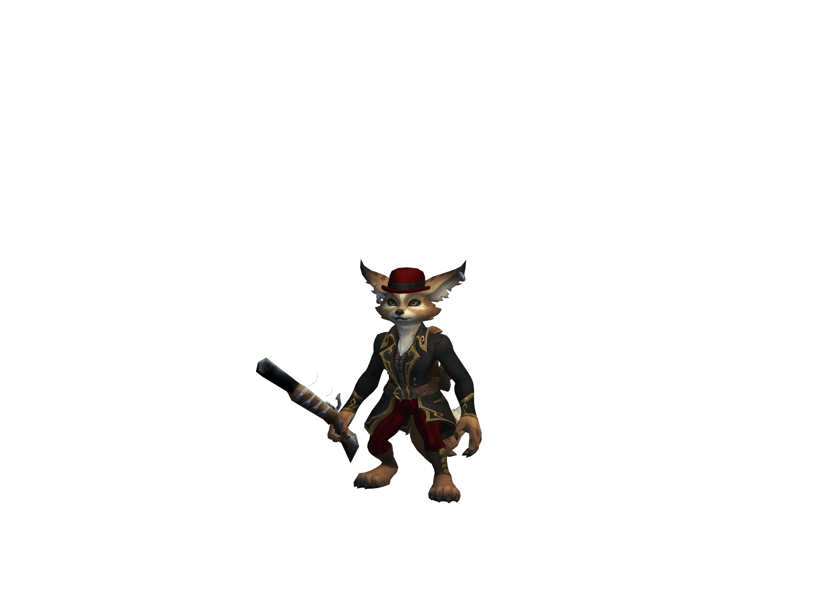 Hornyvulpera's character render